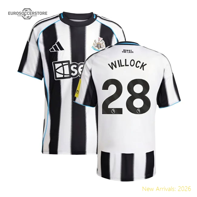2025-2026 Newcastle Home Shirt (Willock 28)-Vantage Point Soccer