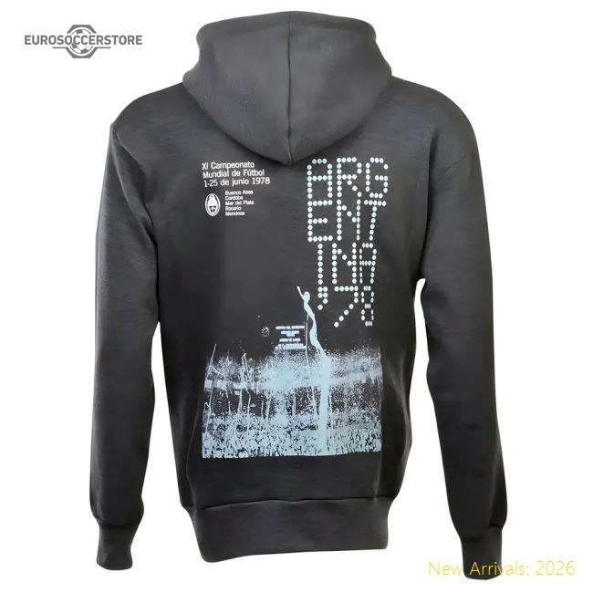 Pennarello: World Cup Argentina 1978 Zipped Hoodie -Charcoal-Vantage Point Soccer
