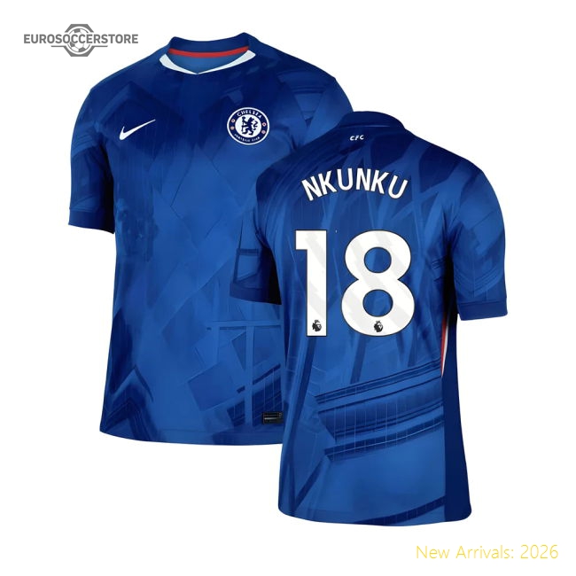 2025-2026 Chelsea Home Shirt (Nkunku 18)-Vantage Point Soccer