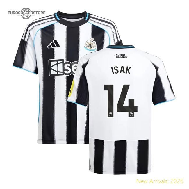 2025-2026 Newcastle Home Shirt (Kids) (Isak 14)-Vantage Point Soccer