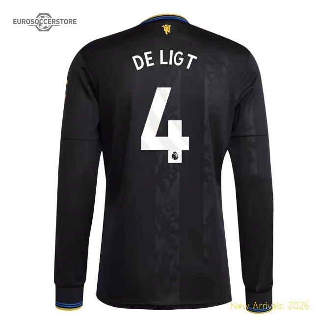 2025-2026 Man Utd Long Sleeve Third Shirt (De Ligt 4)-Vantage Point Soccer