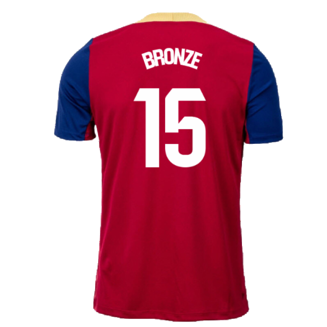 2023-2024 Barcelona Strike Training Shirt (Red) (Bronze 15)-Vantage Point Soccer