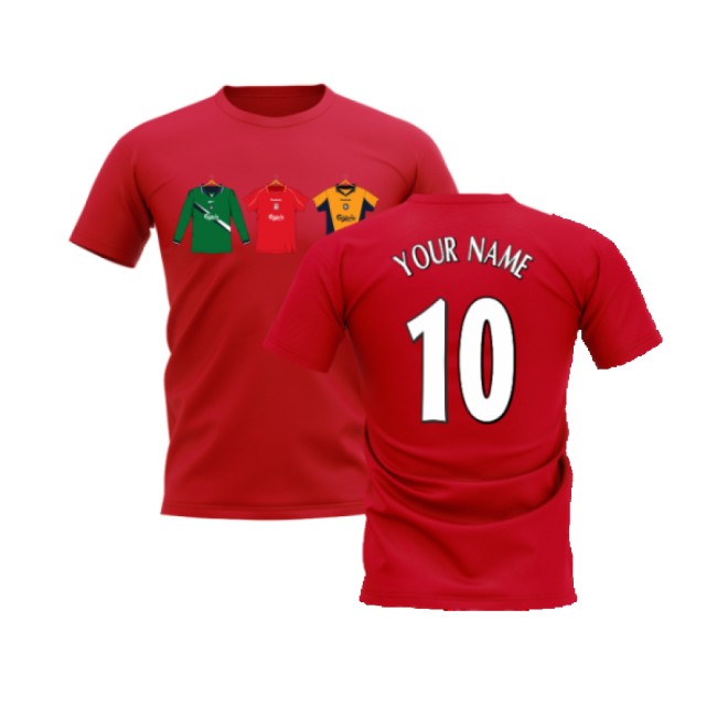 Liverpool 2000-2001 Retro Shirt T-shirt (Red) (Your Name)-Vantage Point Soccer