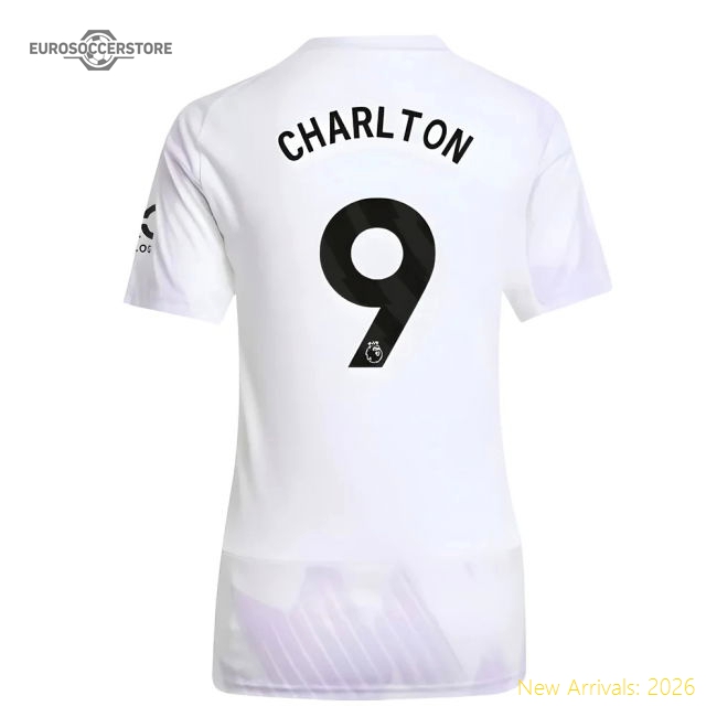 2025-2026 Man Utd Away Shirt (Womens) (Charlton 9)-Vantage Point Soccer
