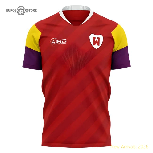 2025-2026 Wrexham Home Concept Football Shirt-Vantage Point Soccer