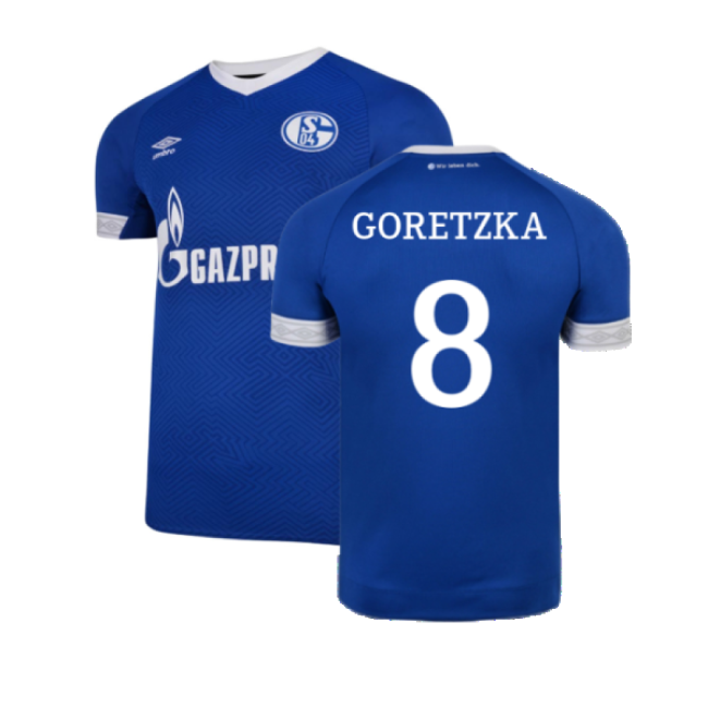 Schalke 2018-19 Home Shirt ((Mint) XXL) (Goretzka 8)-Vantage Point Soccer