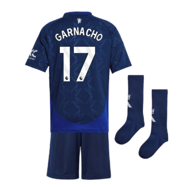 2024-2025 Man Utd Away Mini Kit (Garnacho 17)-Vantage Point Soccer