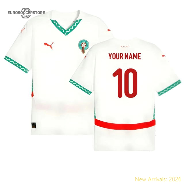 2024-2025 Morocco Away Shirt (Your Name)-Vantage Point Soccer