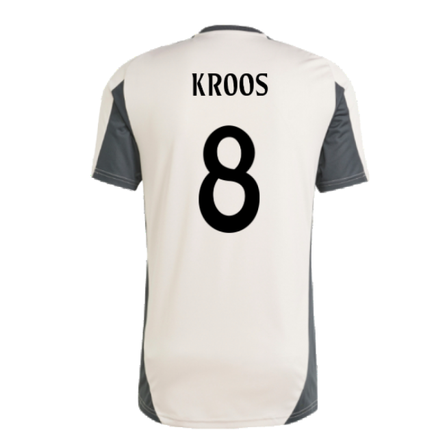 2024-2025 Real Madrid EU Training Jersey (Putty Mauve) (Kroos 8)-Vantage Point Soccer