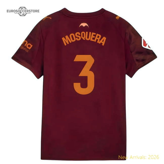 2025-2026 Valencia Away Shirt (Mosquera 3)-Vantage Point Soccer