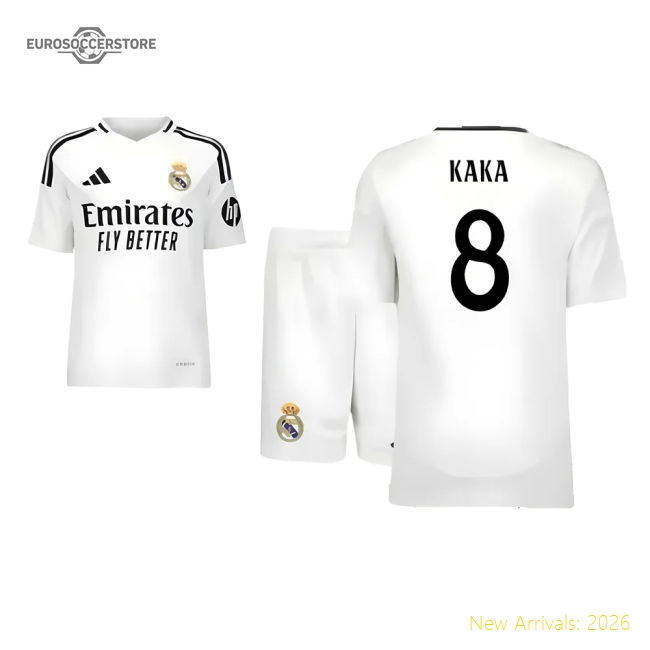 2024-2025 Real Madrid Home Youth Kit (Kaka 8)-Vantage Point Soccer