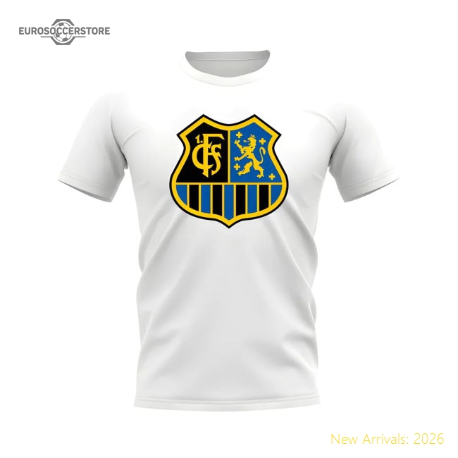 Saarbrucken Badge T-Shirt (White)-Vantage Point Soccer