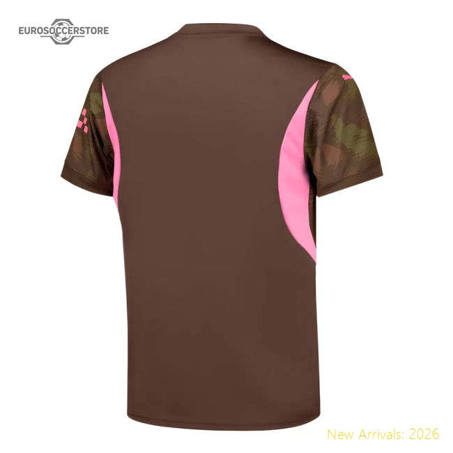 2024-2025 Man City Third Goalkeeper Shirt (Espresso Brown) - Kids-Vantage Point Soccer
