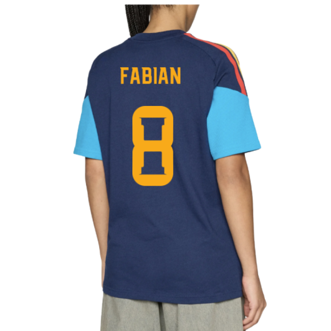 2026-2027 Spain Training Tee (Night Indigo) (Fabian 8)-Vantage Point Soccer