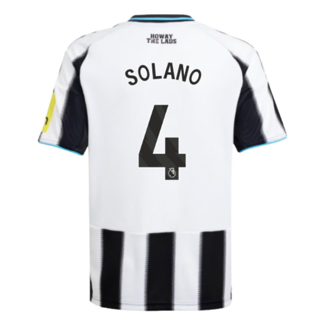 2025-2026 Newcastle Home Shirt (Kids) (Solano 4)-Vantage Point Soccer