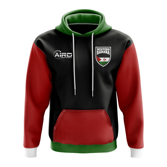 Western Sahara Concept Country Football Hoody (Black)-Vantage Point Soccer