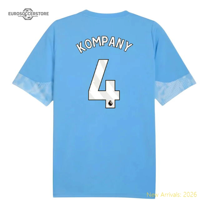 2025-2026 Man City Training Jersey (Light Blue) (Kompany 4)-Vantage Point Soccer
