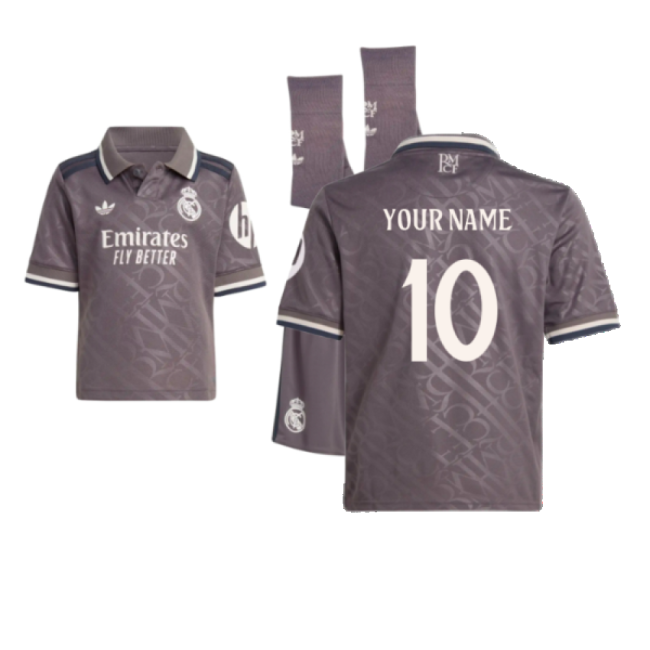 2024-2025 Real Madrid Third Youth Kit (Your Name)-Vantage Point Soccer