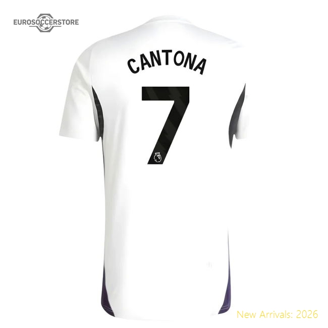 2025-2026 Man Utd Training Jersey (White) (Cantona 7)-Vantage Point Soccer