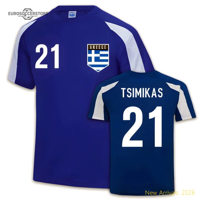 Greece Sports Training Jersey (Kostas Tsimikas 21)-Vantage Point Soccer