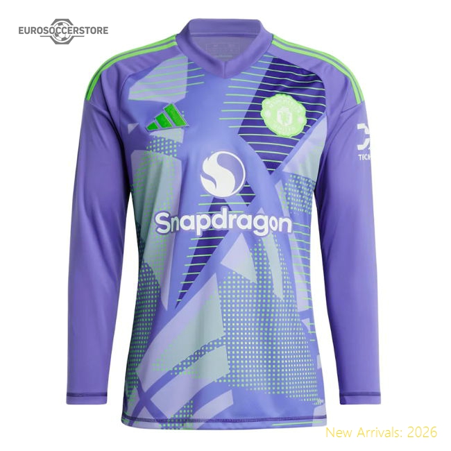 2024-2025 Man Utd Home LS Goalkeeper Shirt (Purple) (Van Der Sar 1)-Vantage Point Soccer