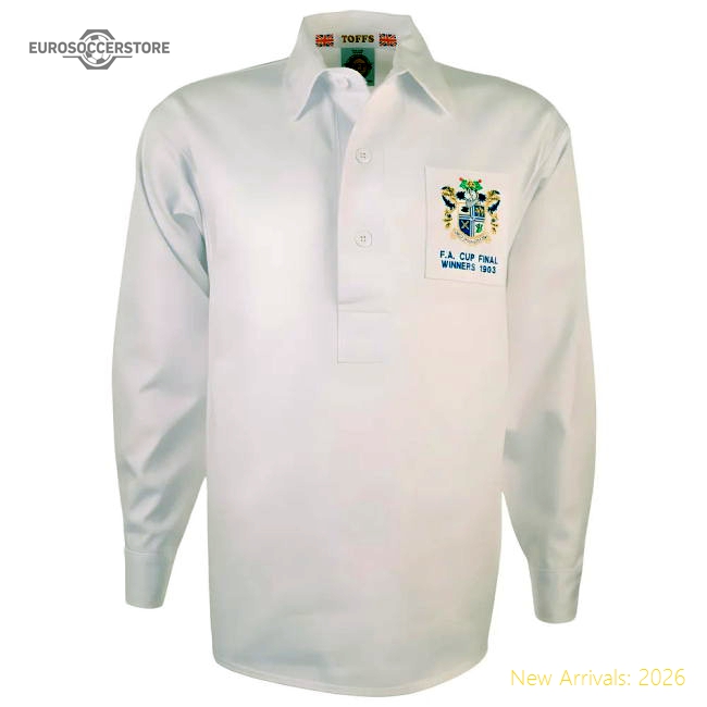 Bury 1903 FA Cup Final Retro Football Shirt-Vantage Point Soccer