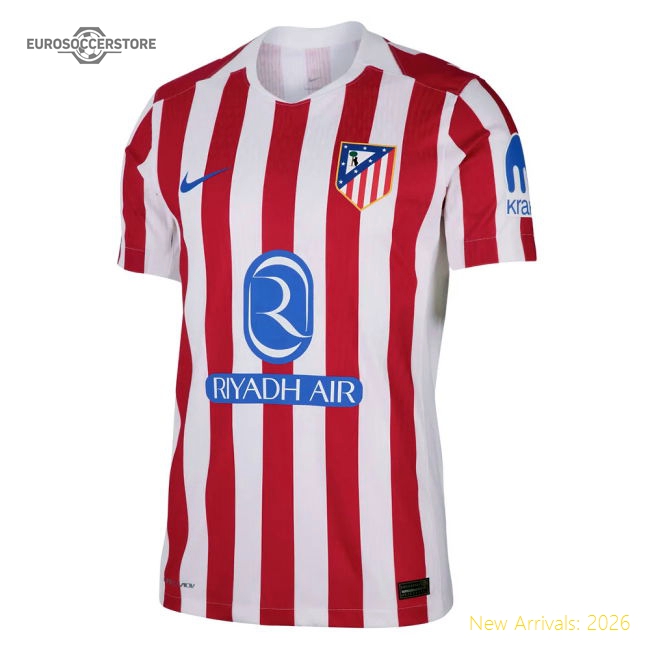 2025-2026 Atletico Madrid Home Authentic Shirt (M.Llorente 14)-Vantage Point Soccer