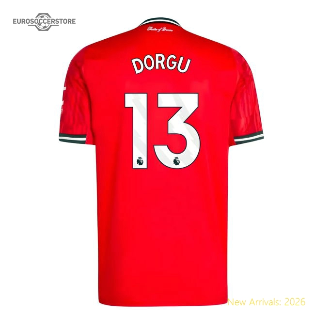 2025-2026 Man Utd Home Shirt (Dorgu 13)-Vantage Point Soccer