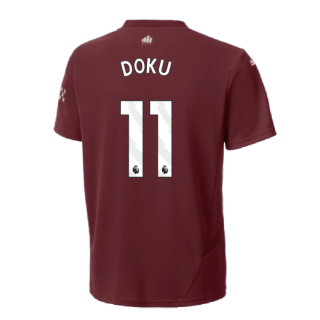 2024-2025 Man City Third Shirt (Kids) (Doku 11)-Vantage Point Soccer