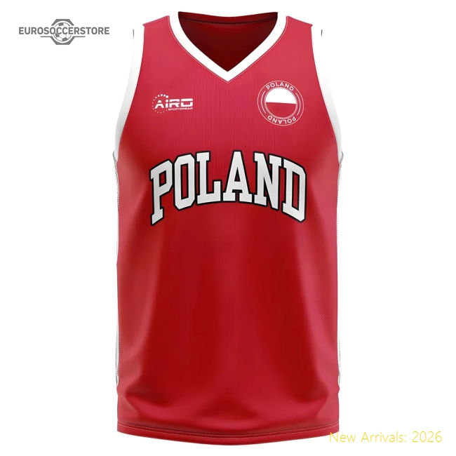 Poland Home Concept Basketball Shirt - Baby-Vantage Point Soccer