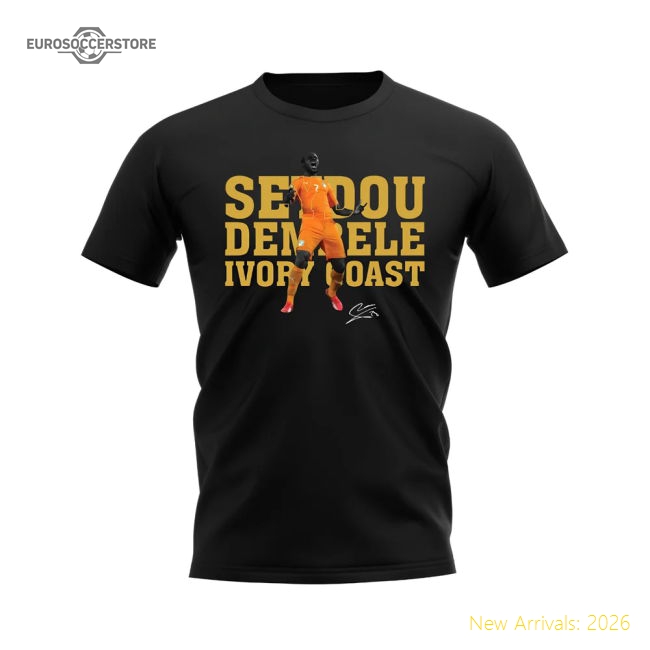 Seydou Doumbia Ivory Coast Player Tee (Black)-Vantage Point Soccer