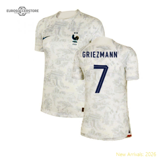 2022-2023 France Away Shirt (Ladies) (Griezmann 7)-Vantage Point Soccer