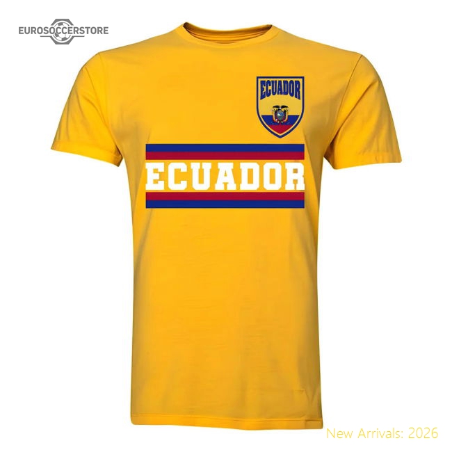 Ecuador Core Football Country T-Shirt (Yellow)-Vantage Point Soccer