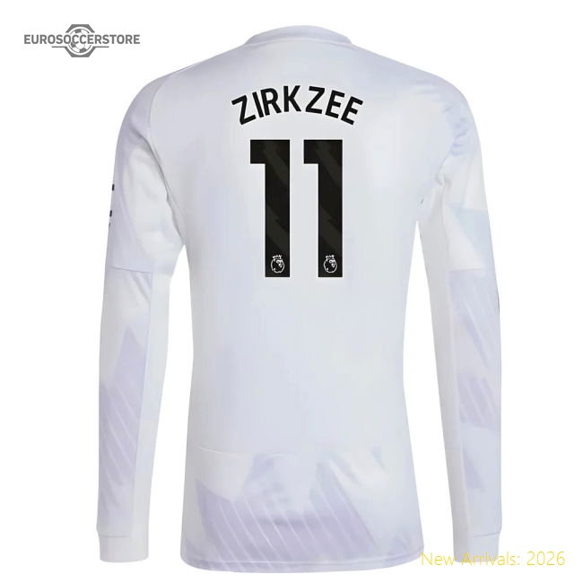 2025-2026 Man Utd Long Sleeve Away Shirt (Zirkzee 11)-Vantage Point Soccer