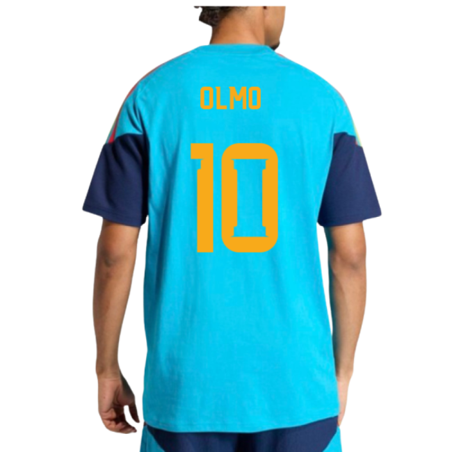 2026-2027 Spain Training Tee (Bold Aqua) (Olmo 10)-Vantage Point Soccer