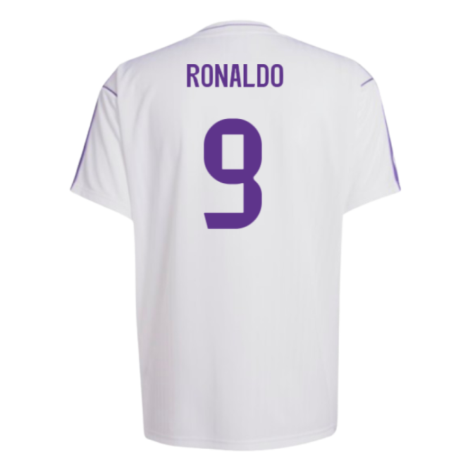 Real Madrid Terrace Icons Shirt (White) (Ronaldo 9)-Vantage Point Soccer