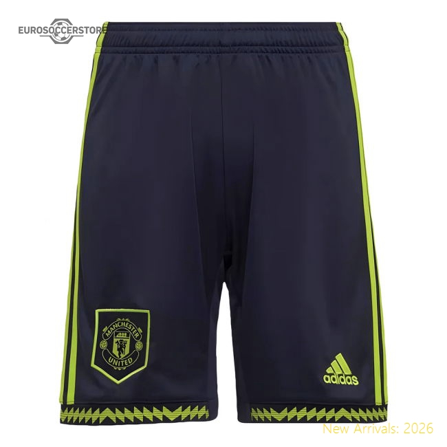 2022-2023 Man Utd Third Shorts (Navy)-Vantage Point Soccer