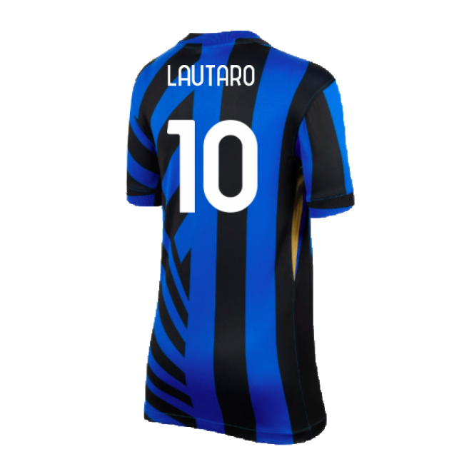 2024-2025 Inter Milan Home Shirt (Kids) (Lautaro 10)-Vantage Point Soccer