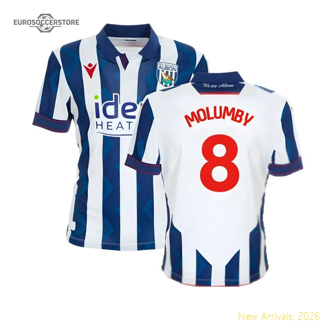 2024-2025 West Brom WBA Home Shirt (Molumby 8)-Vantage Point Soccer