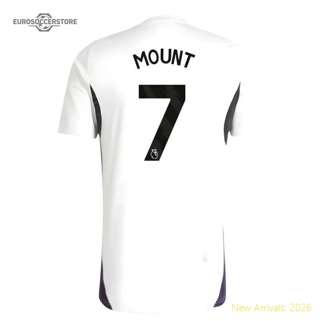 2025-2026 Man Utd Training Jersey (White) (Mount 7)-Vantage Point Soccer