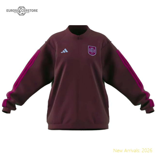 2023-2024 Spain Presentation Jacket (Maroon) - Ladies-Vantage Point Soccer