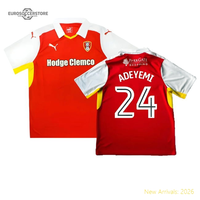 Rotherham 2016-17 Home Shirt ((Good) XL) (Adeyemi 24)-Vantage Point Soccer
