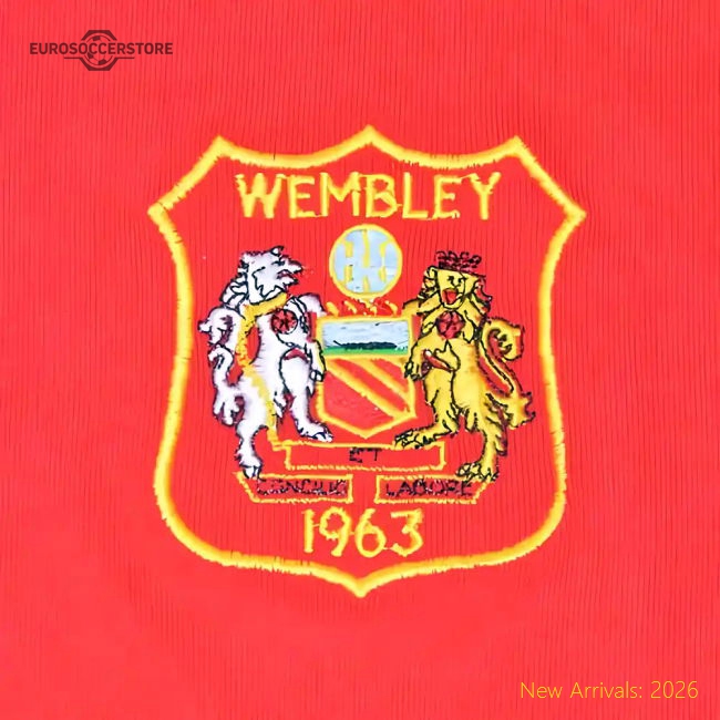 Manchester Reds 1963 FA Cup Dennis Law 10 Retro Football Shirt-Vantage Point Soccer