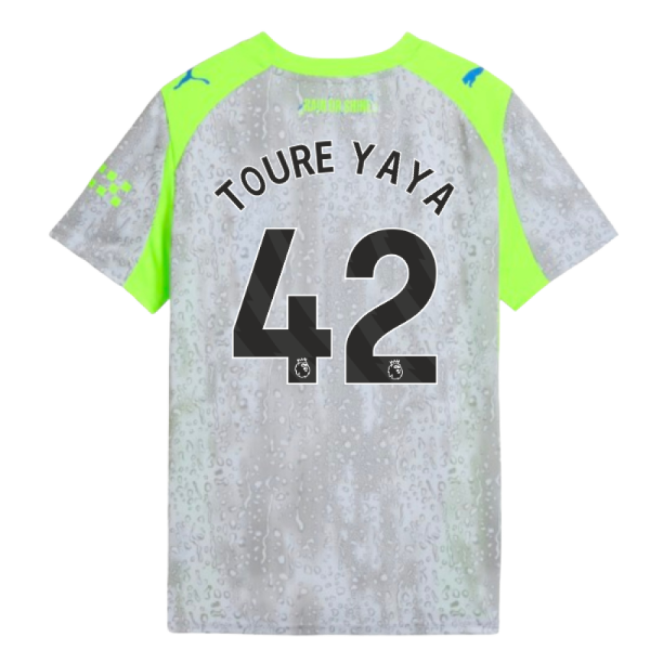 2025-2026 Man City Third Shirt (Kids) (Toure Yaya 42)-Vantage Point Soccer