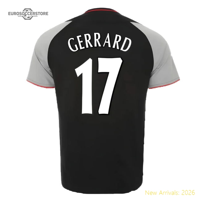 2002-2003 Liverpool Away Retro Shirt (GERRARD 17)-Vantage Point Soccer