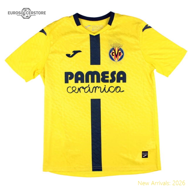 2025-2026 Villarreal Home Shirt (Kids)-Vantage Point Soccer