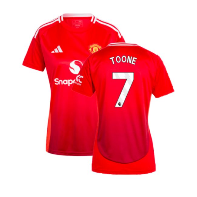 2024-2025 Man Utd Home Shirt (Womens) (Toone 7)-Vantage Point Soccer