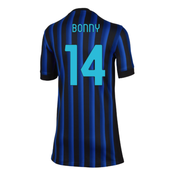 2025-2026 Inter Milan Home Shirt (Kids) (Bonny 14)-Vantage Point Soccer