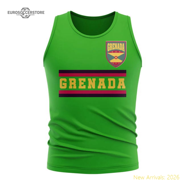 Grenada Core Football Country Sleeveless Tee (Green)-Vantage Point Soccer