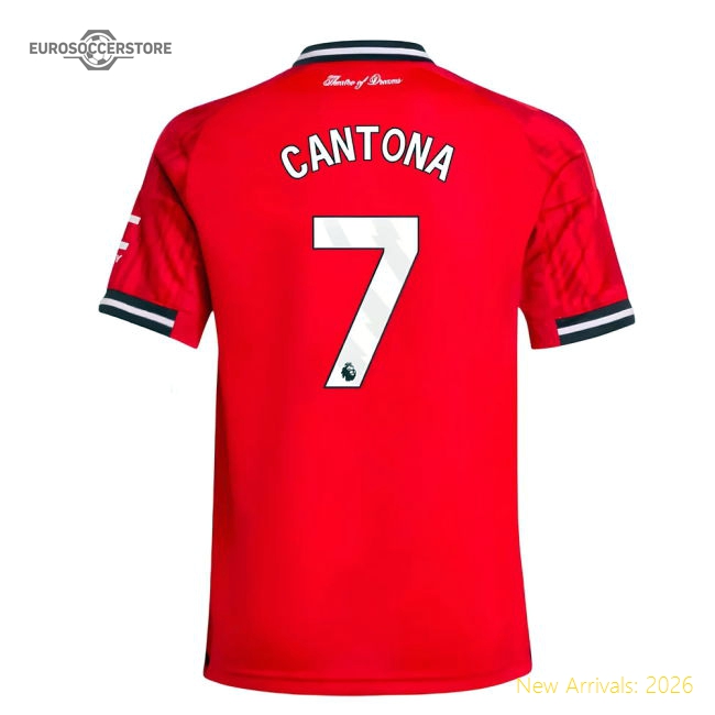 2025-2026 Man Utd Home Shirt (Kids) (Cantona 7)-Vantage Point Soccer